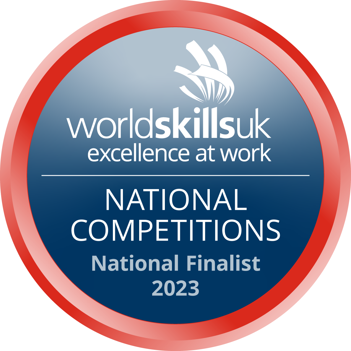 Image of national finalists badge